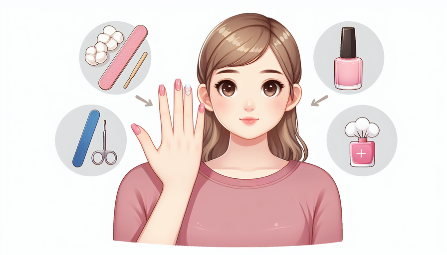 תמונה של אישה מסירה לק ג'ל בצורה בטוחה ומקצועית