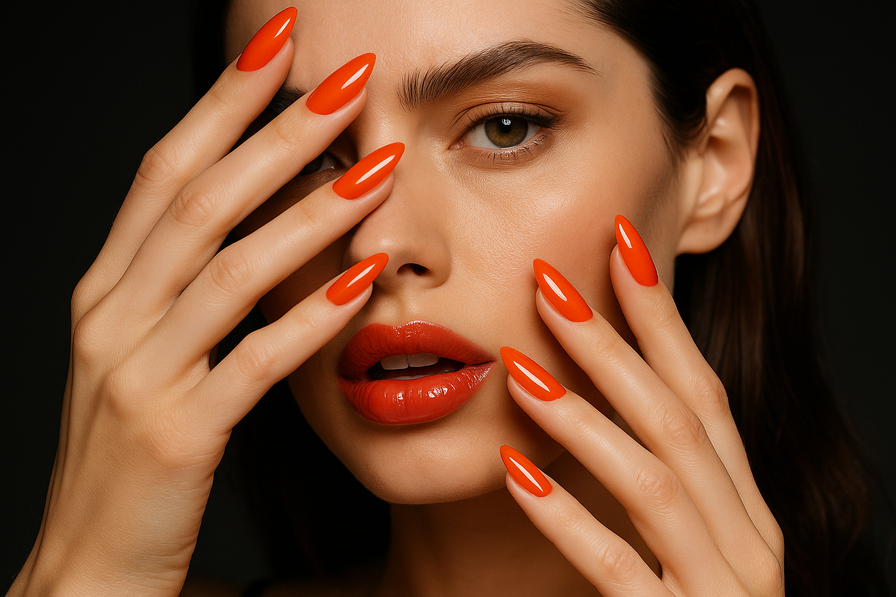 תיאור תמונה ברור בנושא 'מה הצבעים שהכי פופולריים ללק ג'ל ב-2025'